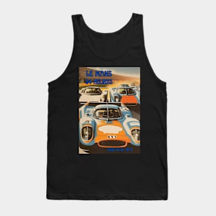 1974 Le Mans 24 Hours/Heures Racing Poster Tank Top